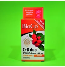 BIOCO C+D DUO RETARD C-VITAMIN+D3-VITAMIN 2000NE 100DB