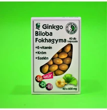  Dr. Chen Ginkgo Biloba és Fokhagyma kapszula Krómmal és Szelénnel 40 db