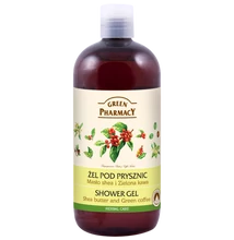 Green Pharmacy Tusfürdő shea vaj és zöldkávé kivonattal 500ml