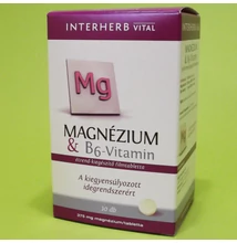 Interherb Magnézium B6-vitamin tabletta 30db