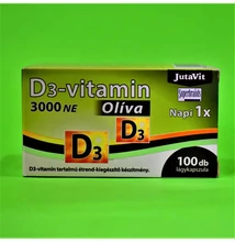 Jutavit D3-vitamin 3000NE Olíva Kapszula 100db
