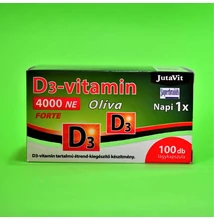 JutaVit D3-vitamin 4000NE Olíva Forte lágykapszula 100db