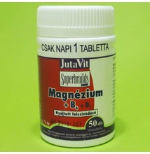 Jutavit Magnézium+B6+D3 vitamin tabletta 50db