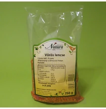Natura Vörös lencse 250g