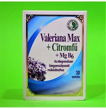 Dr. Chen Valeriana Max Citromfű-Magnézium B6 tabletta 30db