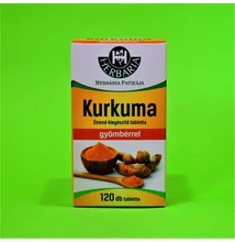 Herbária Kurkuma-gyömbér tabletta 120db