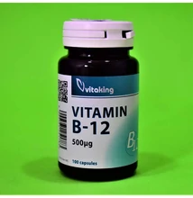 Vitaking B-12 vitamin kobalamin 500mg kapszula 100db