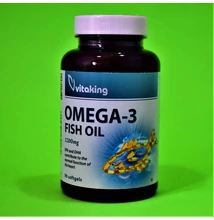 Vitaking Omega-3 halolaj kapszula 90db