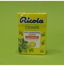 Ricola Citromfű Gyógynövényes Cukormentes Cukorka 40g