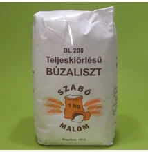 Szabó Malom Teljeskiőrlésű Búzaliszt (BL 200) 1000g