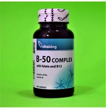 Vitaking B-50 Mega vitamin komplex tabletta 60db