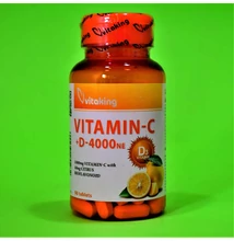  Vitaking C1000+D4000 Vitamin Tabletta 90db