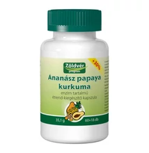 Zöldvér Ananász-papaya-kurkuma kapszula 78db