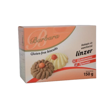 Barbara Gluténmentes  Kakaós Vaníliás Linzer 150g