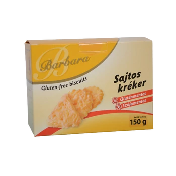 Barbara Gluténmentes Sajtos Kréker 150g