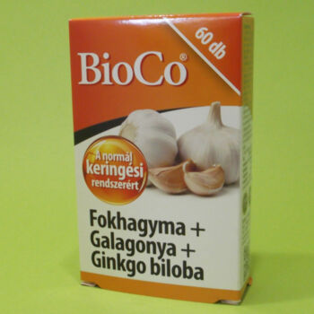 Bioco Fokhagyma+Galagonya+Ginkgo biloba tabletta 60db