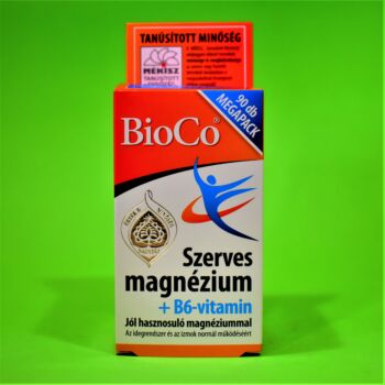 Bioco Szerves magnézium+B6-vitamin tabletta 90db