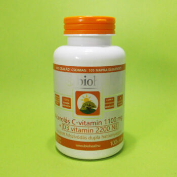 Bioheal Acerolás C-vitamin 1100mg+D3-vitamin 2200NE tabletta 105db