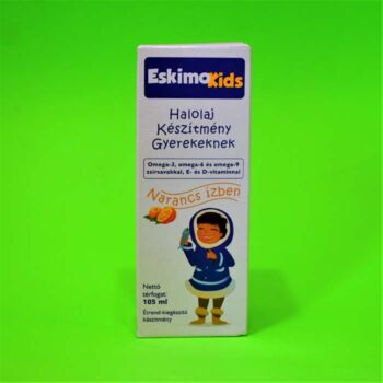 Eskimo Kids Halolaj Szirup gyerekeknek narancs ízű 105ml