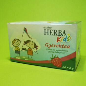 Herbária Málna ízű gyerektea gyógynövényekkel filteres 20x2g