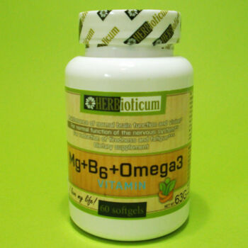 Herbioticum Mg+B6+Omega 3 vitamin lágyzselatin kapszula 60db