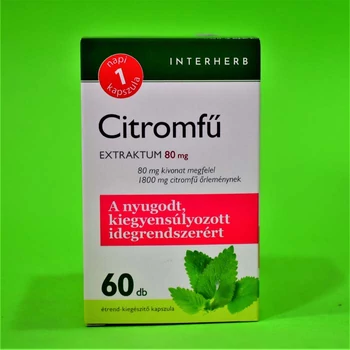  Interherb Napi 1 Citromfű extraktum 80mg kapszula 60db