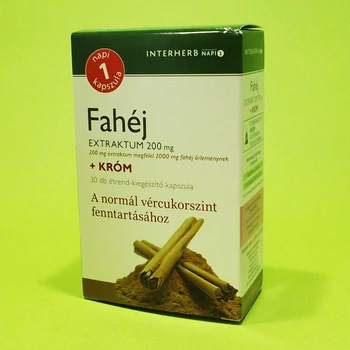 Interherb Napi 1 Fahéj Extraktum 200mg+Króm kapszula 30db