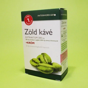 Interherb Napi 1 Zöld kávé extraktum 300mg + Króm kapszula 30db