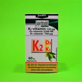 Jutavit K2 vitamin +D3 +K1 Kapszula 60db