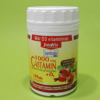 Jutavit C-vitamin 1000mg+D3-vitamin tabletta 100db