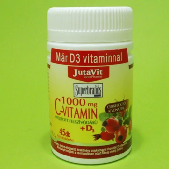 Jutavit C-vitamin 1000mg+D3-vitamin tabletta 45db