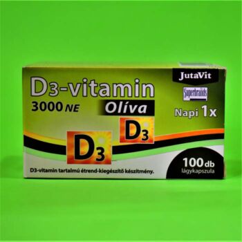 Jutavit D3-vitamin 3000NE Olíva Kapszula 100db