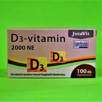 Jutavit D3-vitamin 2000NE lágykapszula 100db