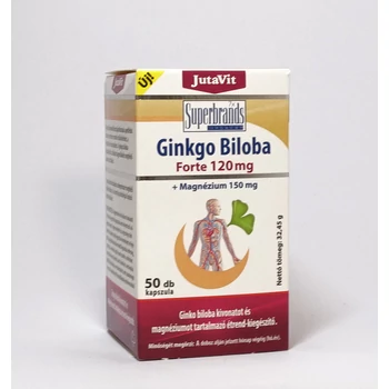 Jutavit Ginkgo Biloba Forte 120mg +Magnézium 150mg kapszula 50db