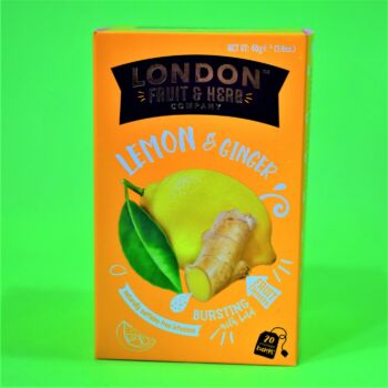 London gyömbér és citrom tea filteres 20db