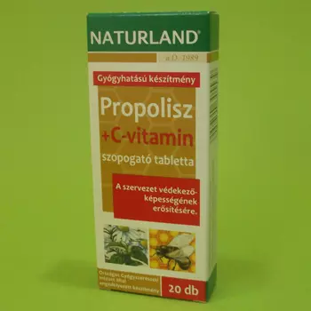 Naturland Propolisz+C-vitamin tabletta 20db