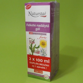 Naturstar Fekete Nadálytő Gél Dupla 2x100ml