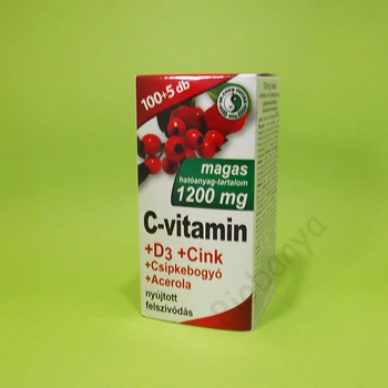 Dr. Chen C-vitamin 1200mg+D3+Cink+acerola+csipkebogyó tabletta 105db