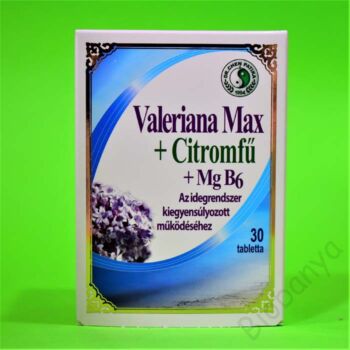 Dr. Chen Valeriana Max Citromfű-Magnézium B6 tabletta 30db