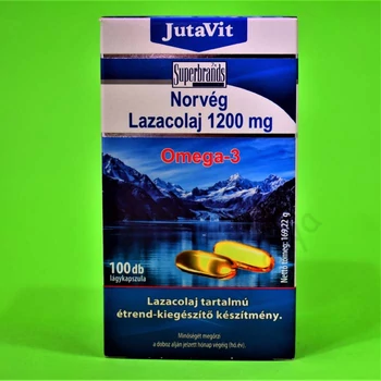 JutaVit Norvég Lazacolaj 1200mg Lágykapszula 100db