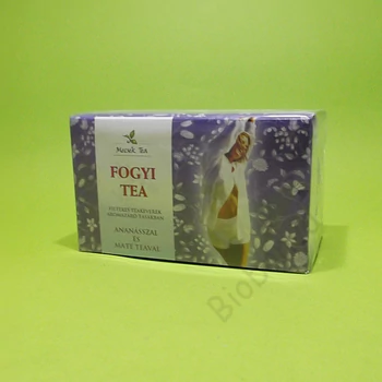 Mecsek Fogyi teakeverék ananásszal és mate teával filteres 20x1g