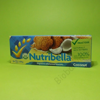 Nutribella Kókuszos keksz fruktózzal 105g