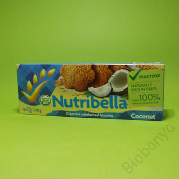 Nutribella Kókuszos keksz fruktózzal 105g