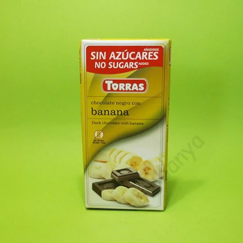 Torras Diabetikus Banános étcsokoládé 75g