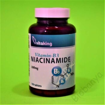  Vitaking Niacinamid B-3 Vitamin Tabletta 500mg 100db