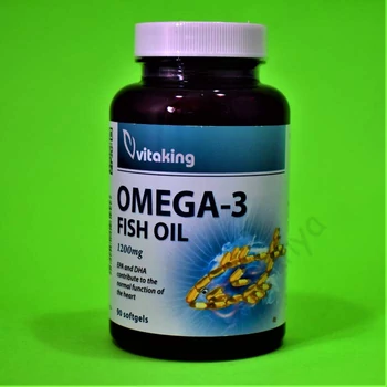 Vitaking Omega-3 halolaj kapszula 90db