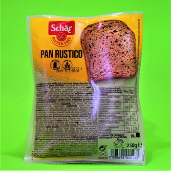 Schar Pan Rustico Gluténmentes Szeletelt Magvas Barna Kenyér 250g